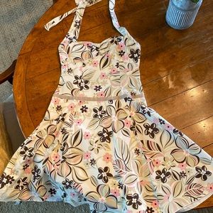 Vintage Lapis Halter Dress